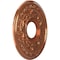 Ekena Millwork Baltimore PVC Medallion (Canopies up to 5 1/4"), 13"OD x 3 1/2"ID x 3/4"P, Bright Coat Copper CMP13BABCO - alternate 2